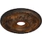 Ekena Millwork Granada Ceiling Medallion (Fits Canopies up to 6 5/8"), Hnd-Painted Rust, 18"OD x 3 1/2"ID x 2 1/2"P CM18GARUS - alternate 3
